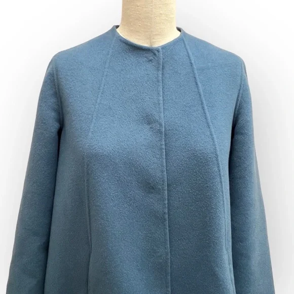 Weekend Max Mara Floral Appliqué Wool Swing Coat - Picture 13 of 13